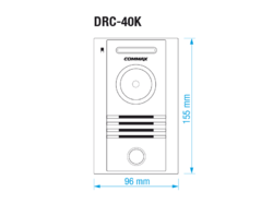 COMMAX CDV-43KD2 bílý/DRC-40K sada videotelefonu a dveřní stanice