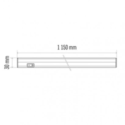 LED osvětlení T5 lišta 1200mm, 20W neutrální bílá