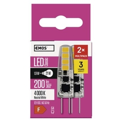 LED žárovka Classic JC / G4 / 1,9 W (21 W) / 200 lm / neutrální bílá