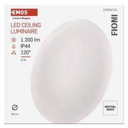 LED přisazené svítidlo FIONI, kruhové bílé 12W neutrální b., IP44