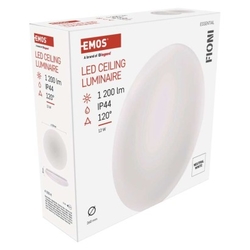 LED přisazené svítidlo FIONI, kruhové bílé 12W neutrální b., IP44