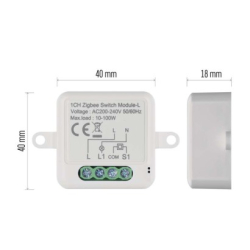 GoSmart modul spínací IP-2103SZ, ZigBee, 1-kanálový (nevyžaduje N vodič)