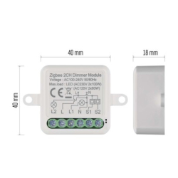 GoSmart modul stmívací IP-2112DZ, ZigBee, 2-kanálový