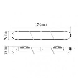 LED prachotěsné svítidlo PROFI PLUS EMERGENCY 36W NW, IP66