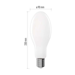 LED žárovka Filament ED90 / E40 / 36 W (327 W) / 6 000 lm / neutrální bílá