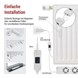 Ventilátor pod radiátor DUO, bílý