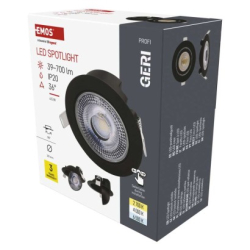 LED bodové svítidlo GERI 6,5W 780LM IP20 CCT černá