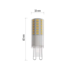 LED žárovka Classic JC / G9 / 4,2 W (40 W) / 470 lm / teplá bílá / stmívatelná