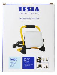 Tesla - LED pracovní reflektor 20W, 1800lm, 230V, 4000K, Ra 80, 110st