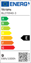 Tesla - LED žárovka FILAMENT BULB, E27, 9W, 230V, 1055lm, 2700K, 360st, mléčná