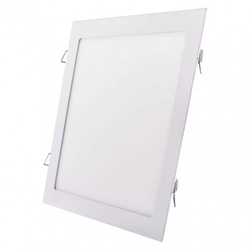 LED panel 300x300, čtvercový vestavný bílý, 24W teplá bílá