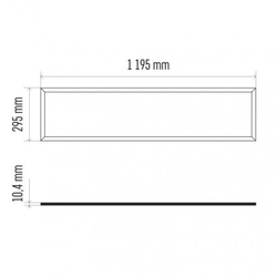 LED panel DALI 30×120, obdélníkový vestavný bílý, 40W n. b.