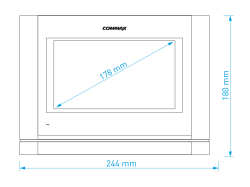 COMMAX CDV-704MF bílý - verze 230Vac