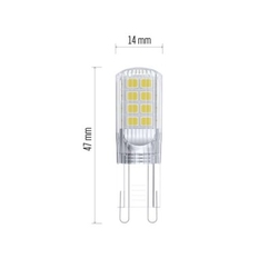 LED žárovka Classic JC 2,5W G9 teplá bílá