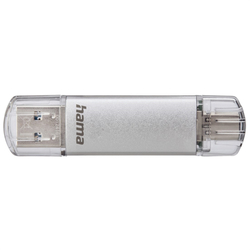 Hama Flash Pen Laeta, USB-C/USB-A 3.1, 16 GB, 40 MB/s, stříbrný