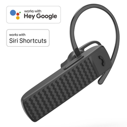 Hama MyVoice1500, Bluetooth headset mono, pro 2 zařízení, hlasový asistent (Siri, Google), černý