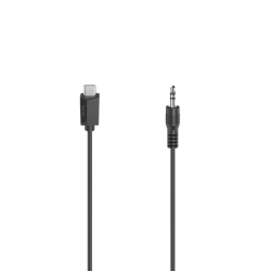 Hama audio adaptérový kabel USB-C na jack 3,5 mm, aktivní, 0,75 m