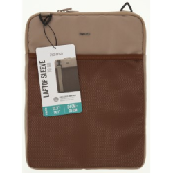 Hama To Go, obal na notebook, pro uhlopříčku 34-36 cm (13,3-14,1"), popruh na rameno, béžový/hnědý