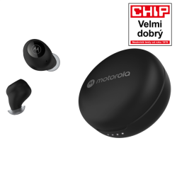 Motorola Bluetooth sluchátka MOTO BUDS 250, špunty, Qi, černá