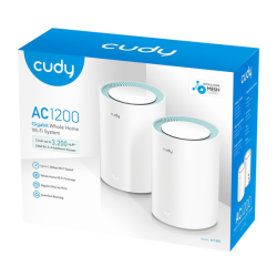 Cudy AC1200 Wi-Fi Mesh systém Gigabit, set 2 ks (M1300(2-Pack))