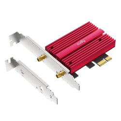 Cudy AX5400 Wi-Fi 6E PCI-Express síťová karta, Tri-Band, ext. anténa se stojánkem (WE4000)