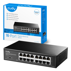 Cudy switch 16portový Gigabit, kovový (GS1016)