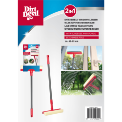 Dirt Devil stěrka na okna dvojitá, teleskopická 43-71 cm