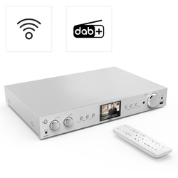 Hama digitální a internetové rádio DIT2105SBTX, Hi-Fi tuner, DAB+/FM/BT RX-TX, App, stříbrné