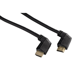 Hama HDMI kabel vidlice-vidlice, kolmé konektory, pozlacený, 3*, 3 m