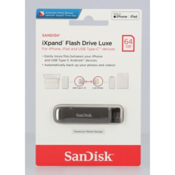 SanDisk iXpand Flash Drive Luxe 64GB, Type-C