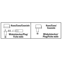 Hama konektor koax vidlice IEC kolmá