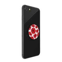 PopSockets PopTop Gen.2, Scandi Poppies, červené máky, výměnný vršek