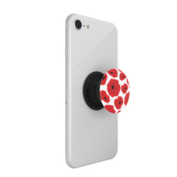 PopSockets PopTop Gen.2, Scandi Poppies, červené máky, výměnný vršek