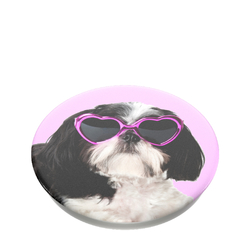 PopSockets PopTop Gen.2, Sassy Shih Tzu, shih tzu se slunečními brýlemi, výměnný vršek